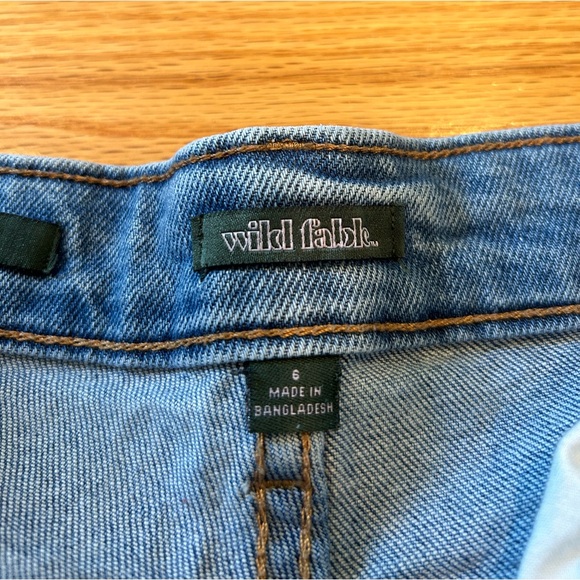 Wild Fable high rise straight jeans with rips size 6 - Picture 4 of 6